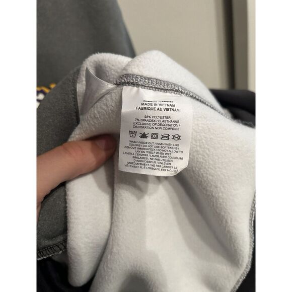 LSU Tigers Mens Large Gray Tech Fleece Hoodie Pullover - Picture 5 of 8